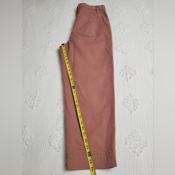Madewell Pink Yoke Edition Tapered Pants Size 31 Classic Boho Chic Academia - Picture 12 of 15